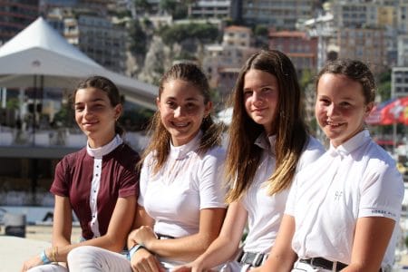 Eva Rey (left), Eileen Thomel (middle left), Katarina Repotto (middle right) et Romane Seret (right) 