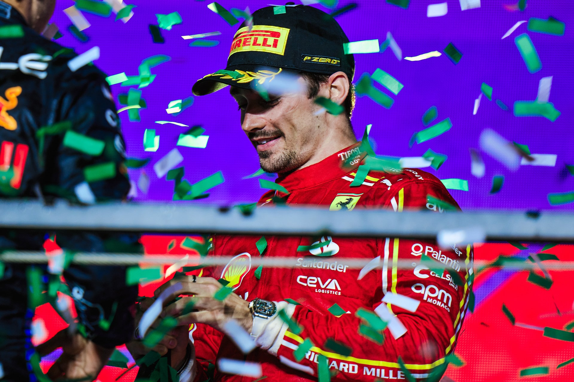 Saudi Arabia Grand Prix Podium for Charles Leclerc double for