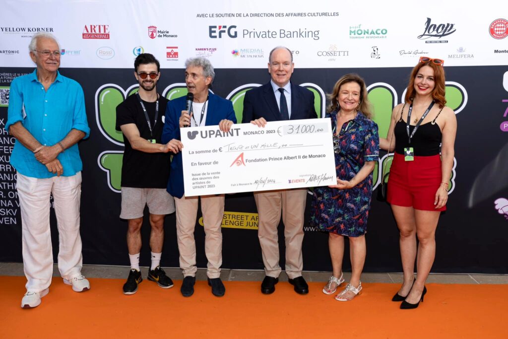 L'évènement UPAINT a récolté 31 000 € de dons pour la Fondation Prince Albert II de Monaco