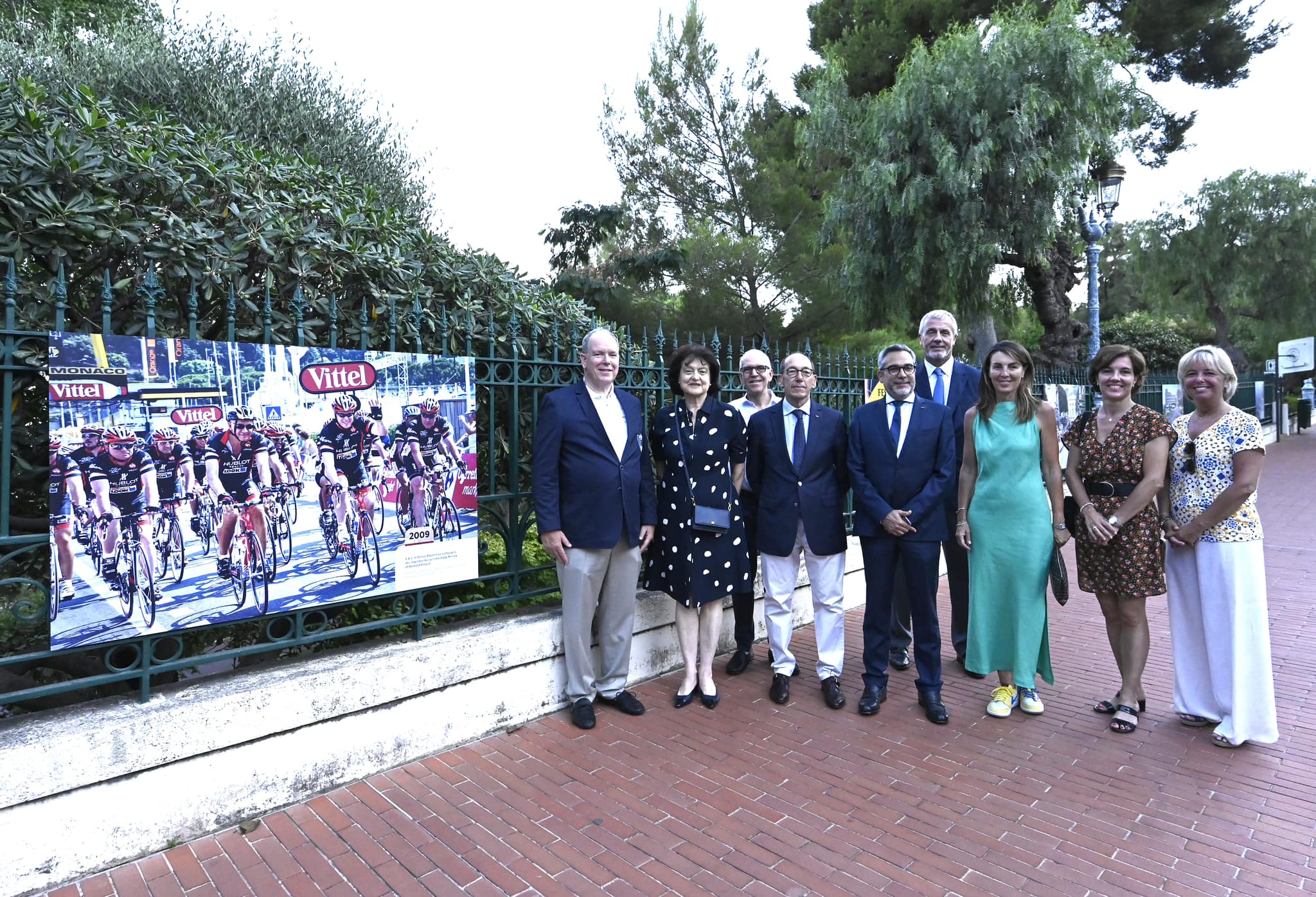 Prince Albert II visits "Monaco et le Tour de France" exhibition