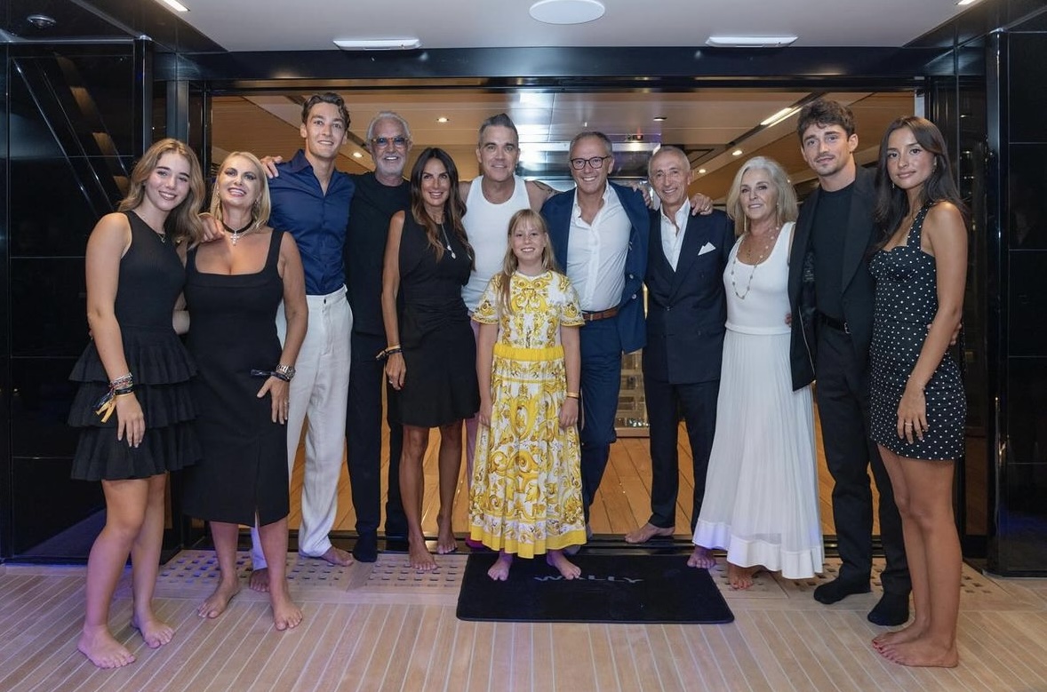 Le Prince Albert II, Flavio Briatore, Robbie Williams, Charles Leclerc ...