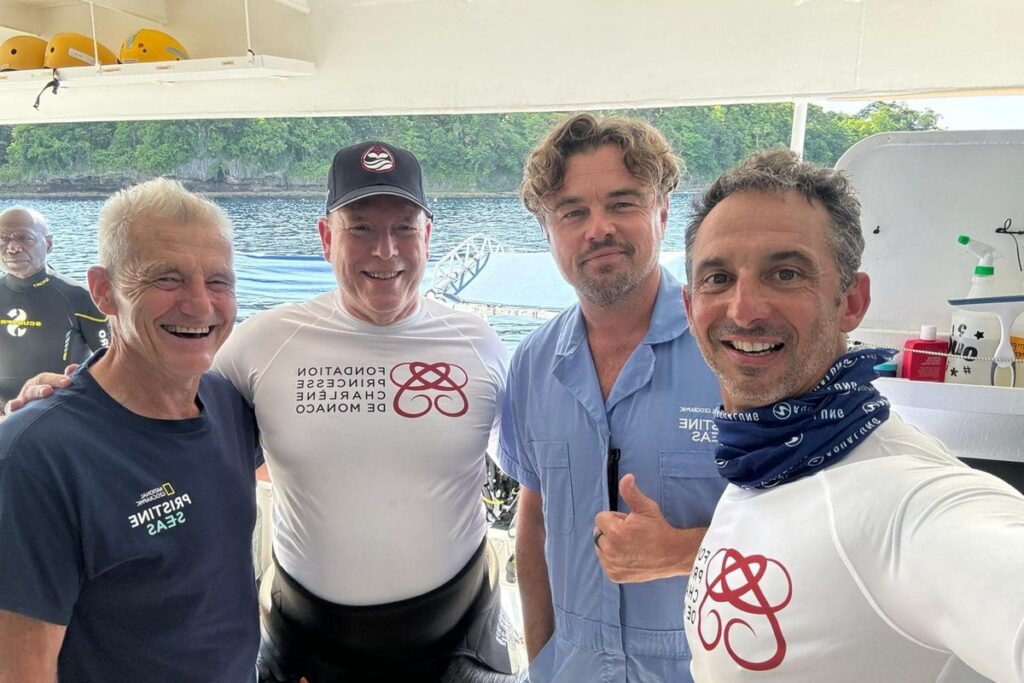 Leonardo DiCaprio et le Prince Albert II de Monaco