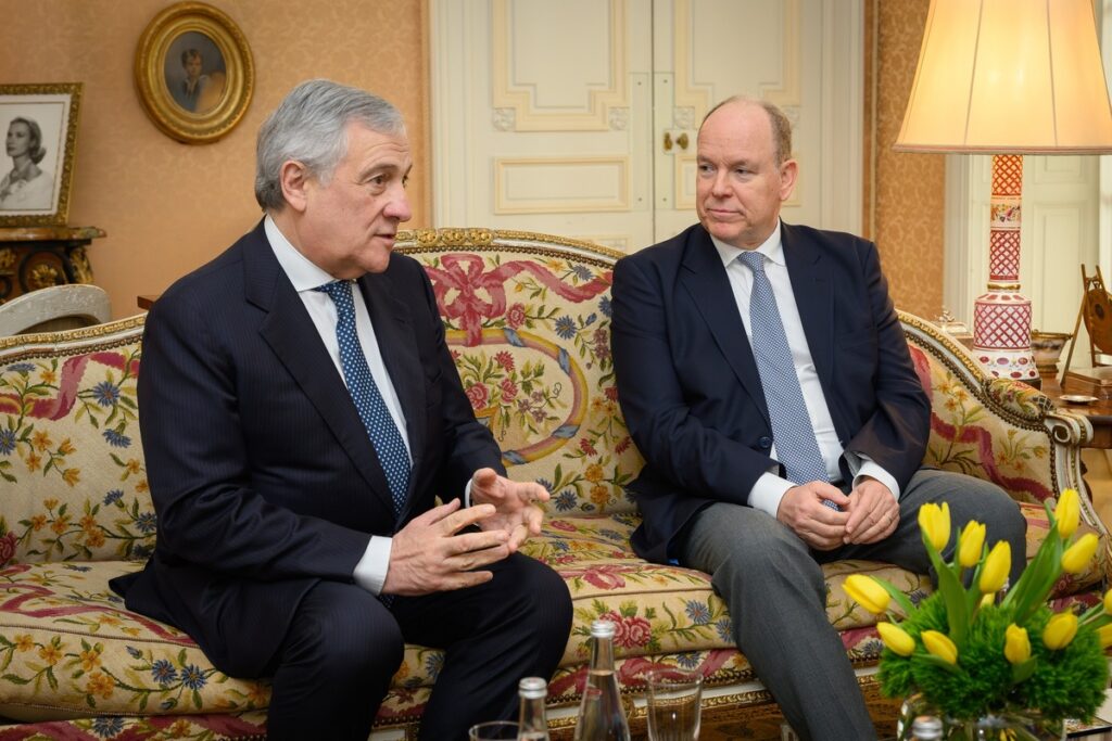 Antonio Tajani et le Prince Albert II