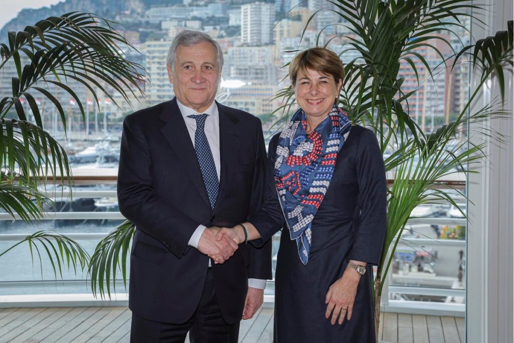 Antonio Tajani et Isabelle Berro-Amadeï_